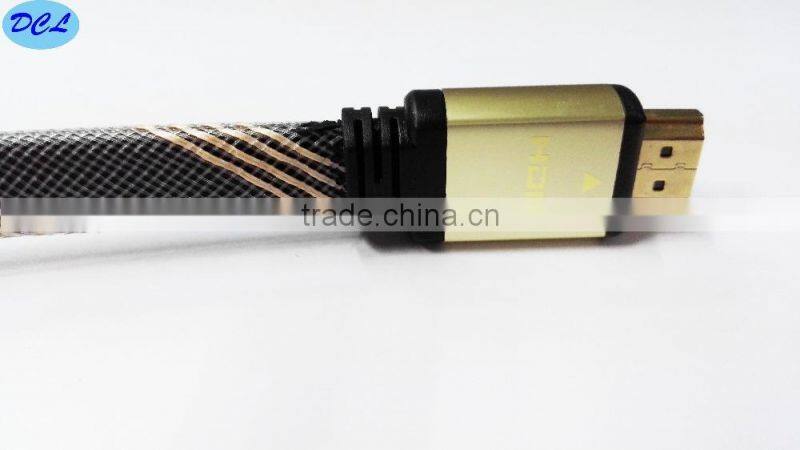 Flat HDMI cable with double nylon net 30FT