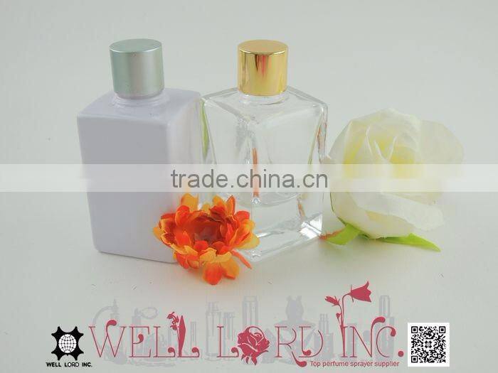 45ml for lady bright white screen printing glass bottle