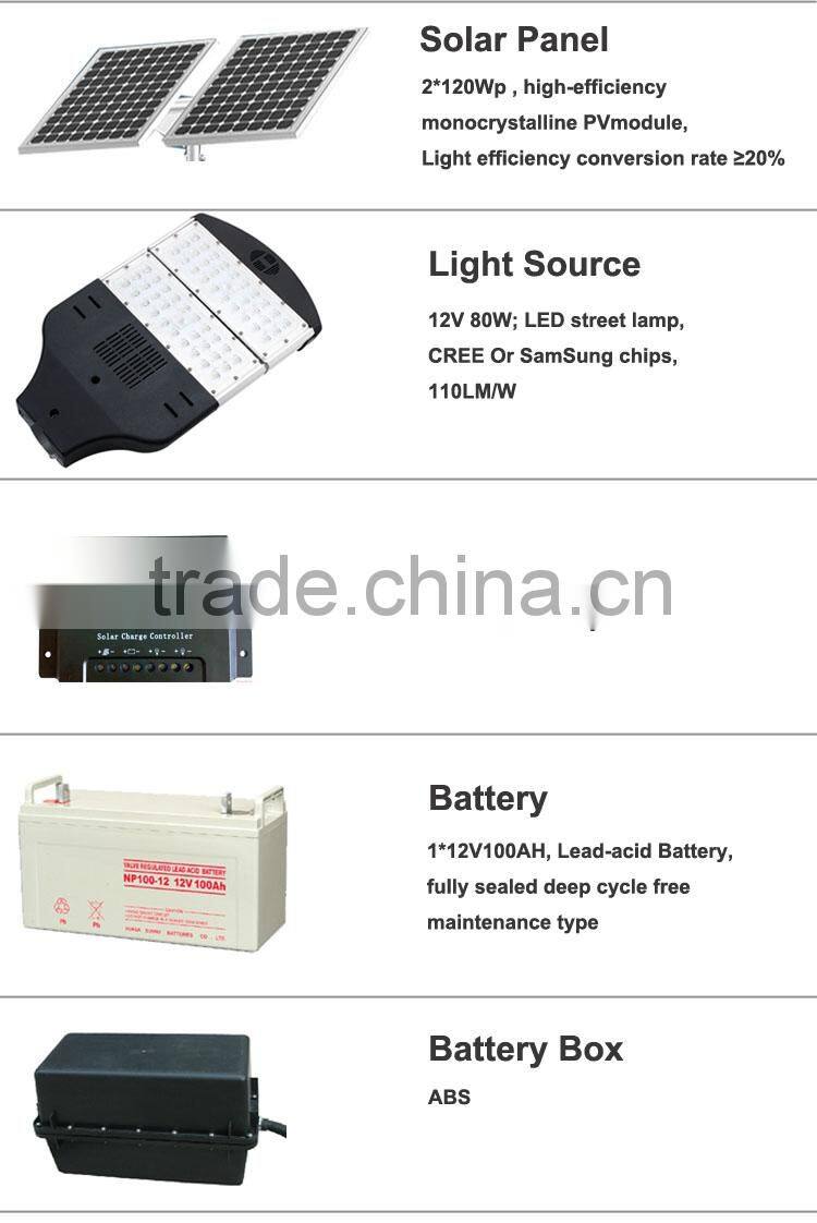 Hot Sell Waterproof IP65 Solar Power LED Street Light Outdoor Solar Lighting