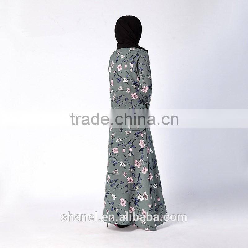 new arrival floral muslim women abayas islamic clothing