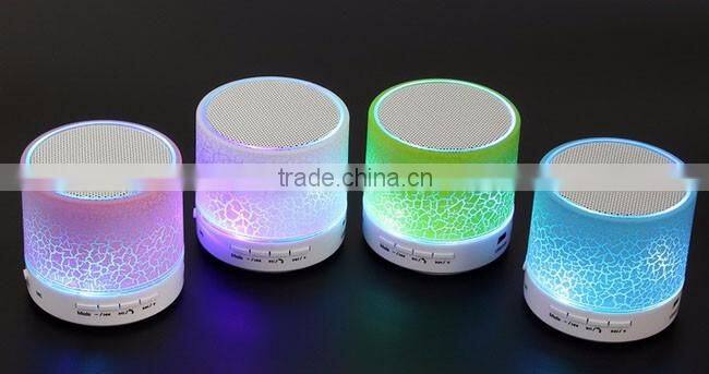 LED Portable Mini Bluetooth Speakers Wireless Smart Hands Free Speaker With FM Radio Support SD Card For iPhone Samsung A9