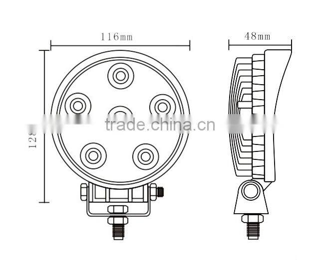 4" 18W super bright led offroad lightLED Work Light for car NSL-1806R-18W