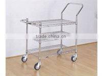 steel supermarket trolley plastic