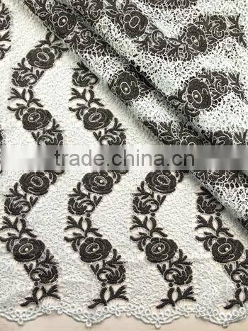 2015 Best selling african cord lace fabrics nigeria cord lace