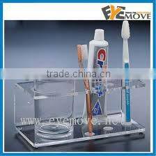 furniture/shelf/acrylic bathroom accessory set-y130966/toothpaste&tooth glass holder/soapbox