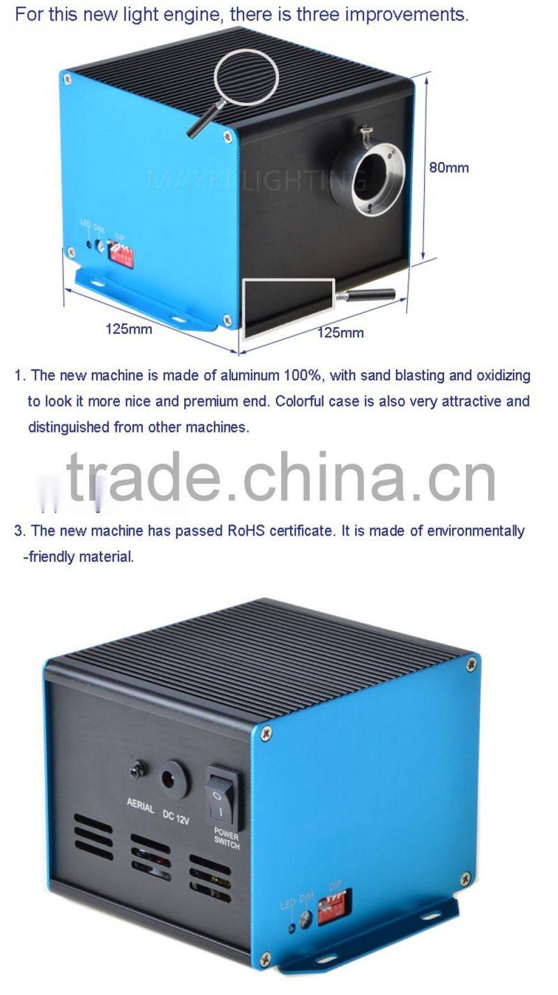 High quality fiber optic starry sky ceiling with illumination fibre and pmma optical fiber strands