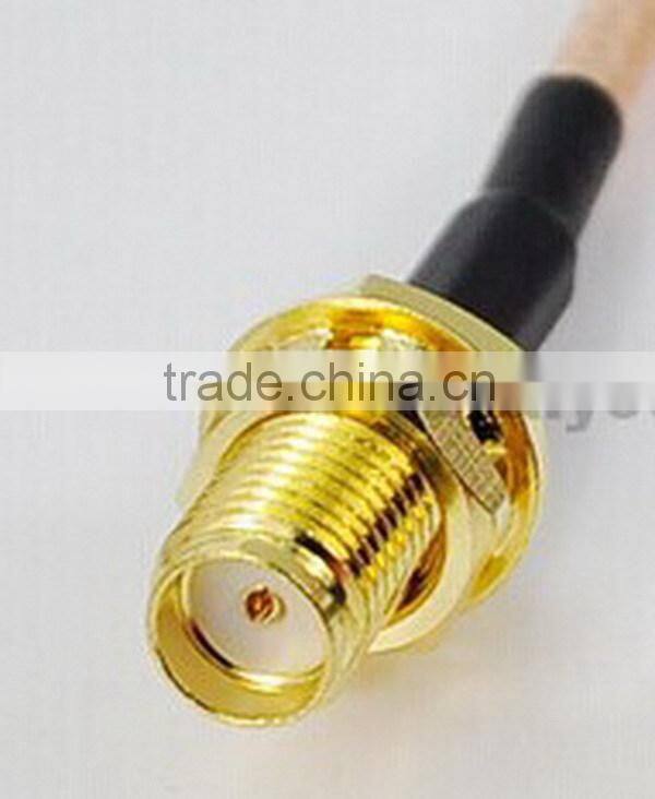Durable hot sell sma type bulkhead connector rg174