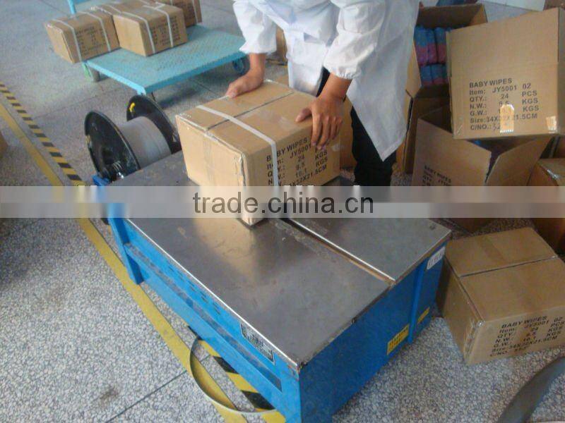 lady wipes hand wet wipes