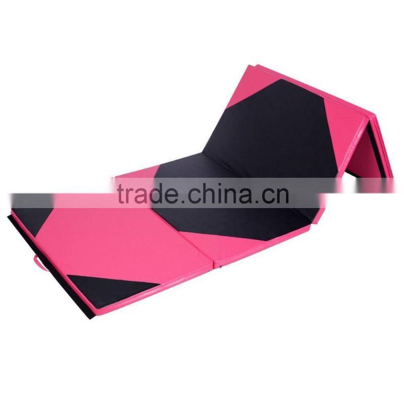 4' x 8' x 2" PU Leather Gymnastics Tumbling / Martial Arts Folding Mat