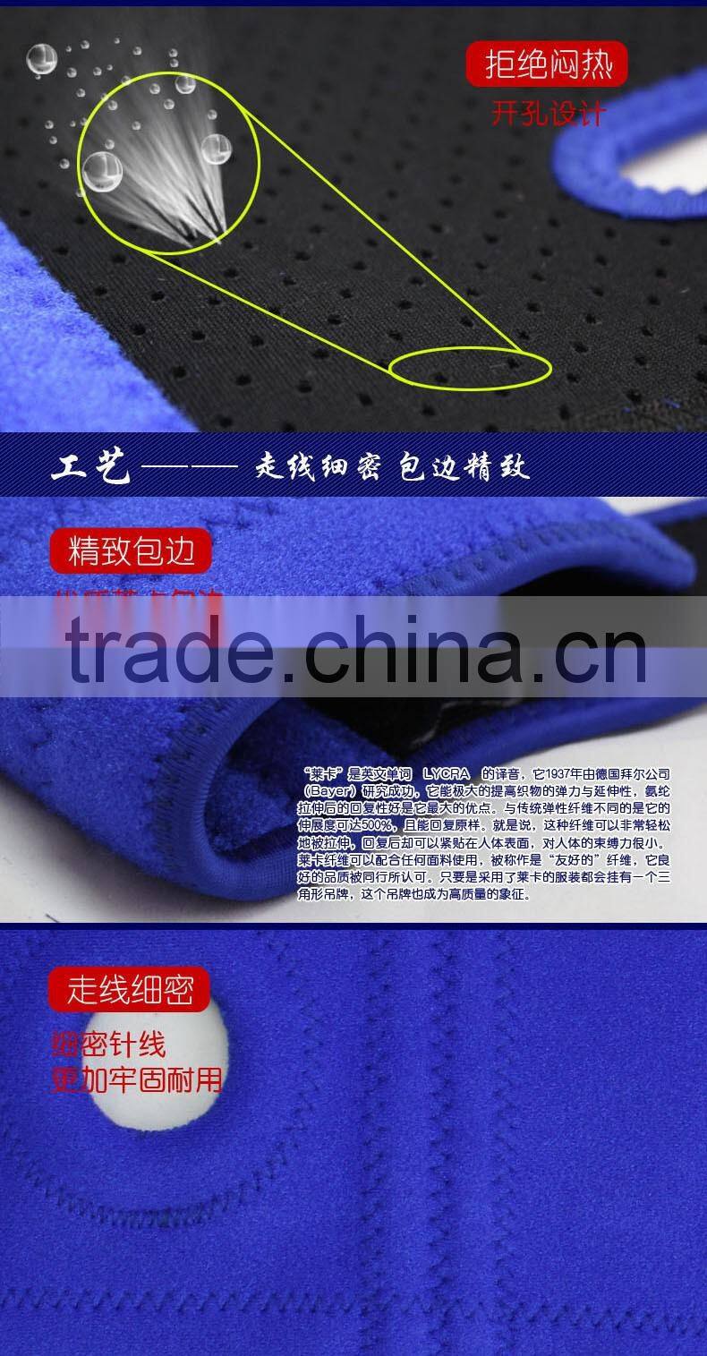 Custom heat transfer Printing black adjustable Neoprene Knee Brace