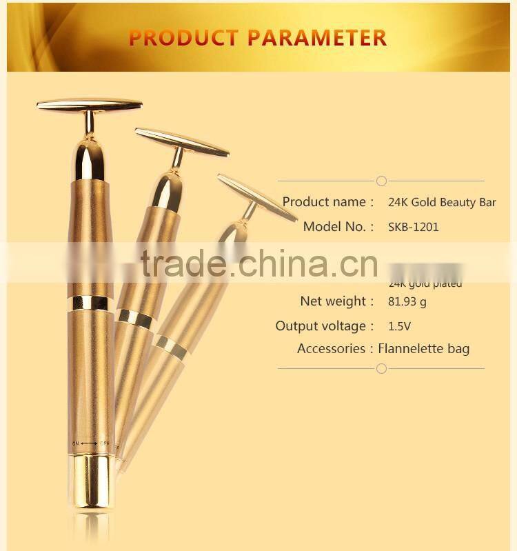 2016 Wholesale New Gold Facial Roller Massage