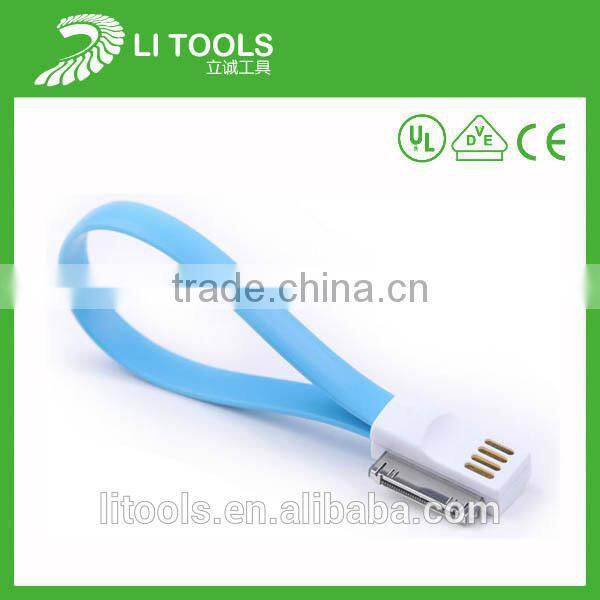 Wholesale PVC flat usb cable/new white micro usb/Colorful Micro USB cable for SAMSUNG HTC Andriod phones