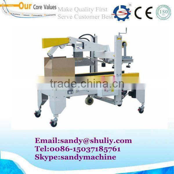 Automatic folding lid carton sealing machine