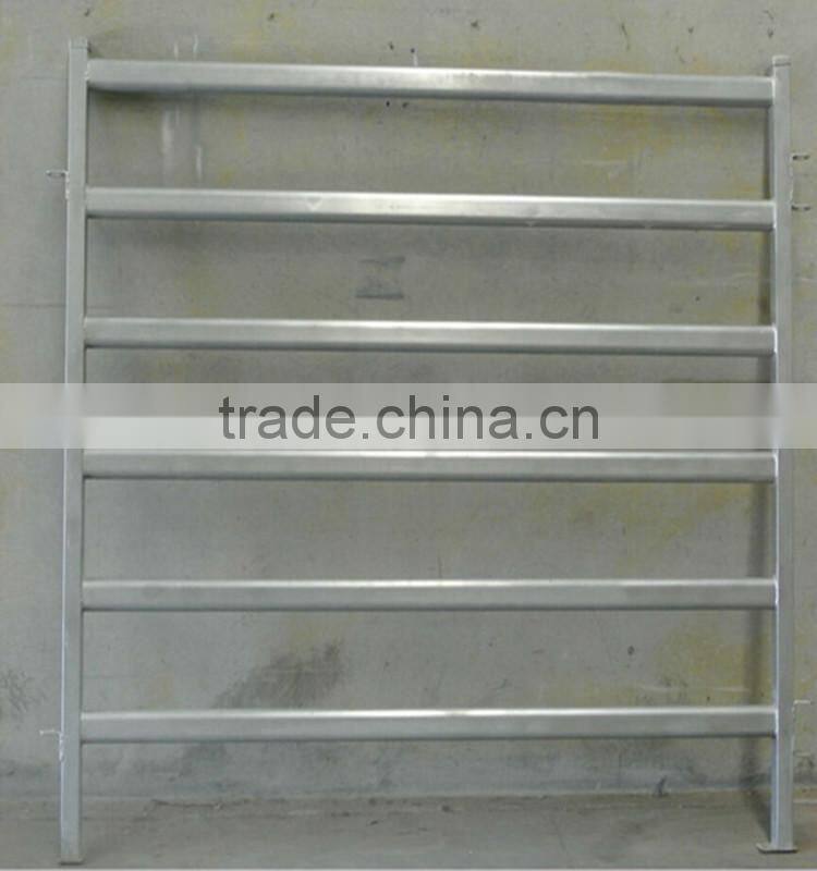 cheap metal tubular holding yards paddock fence rails used fence panel for livestock