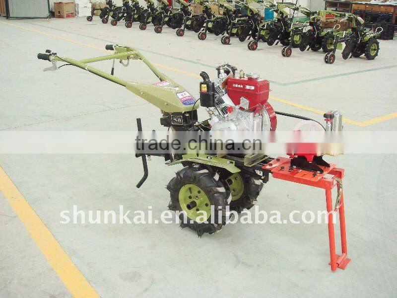 Garden Power Tiller with Power Sprayer