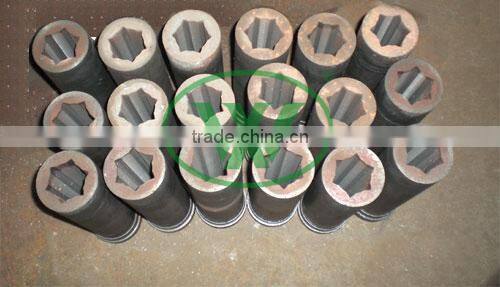Sawdust briquette screw press