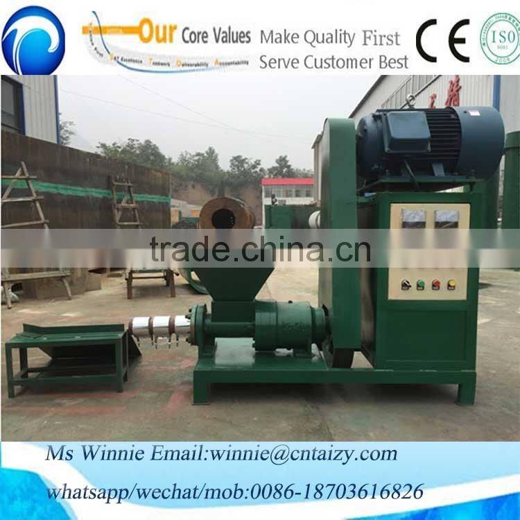 High density screw type wood biomass briquette machine price