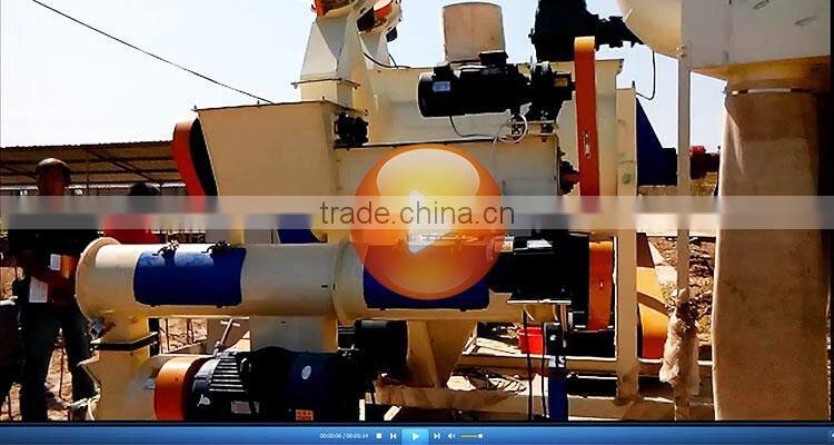 Best selling Strongwin feed manufacturing process machinery animal feed pelletizer machine rabbit