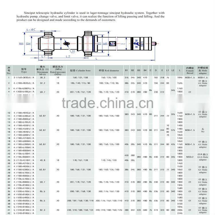 tractor loader hydraulic cylinder