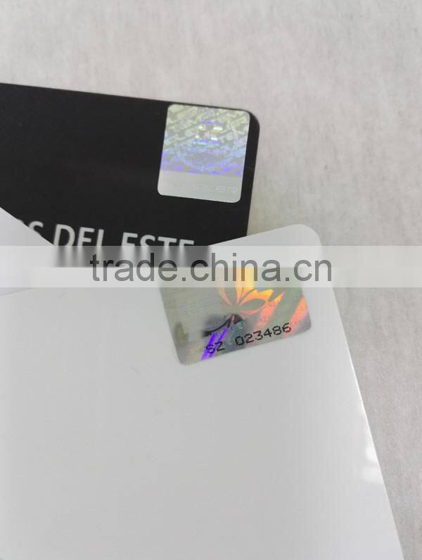 OEM Hologram Sticker Security ID Card with CMYK printing