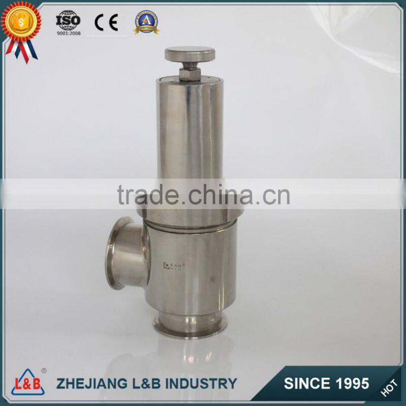 B22W stainless steel tri-clamped safety vavle