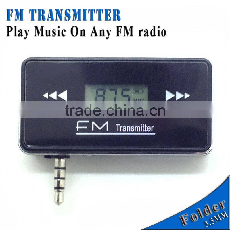 2014 Folder smart phone fm transmitter instructions mobile phone player fm transmitter for galaxy s4 HTC SONY Iphone 4 4s 5