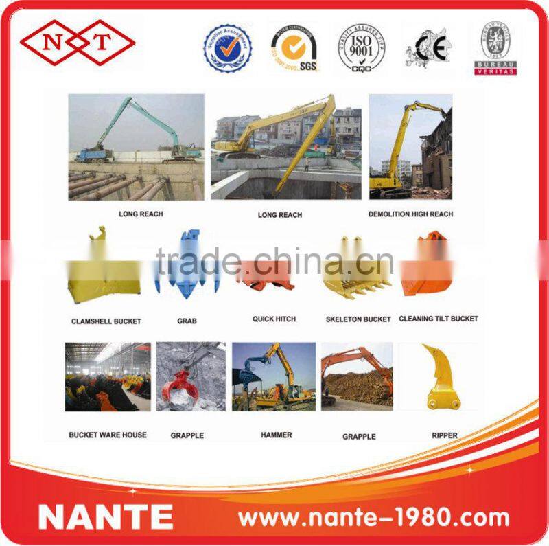 High quality excavator long reach boom & arm,quick coupler,ripper est!