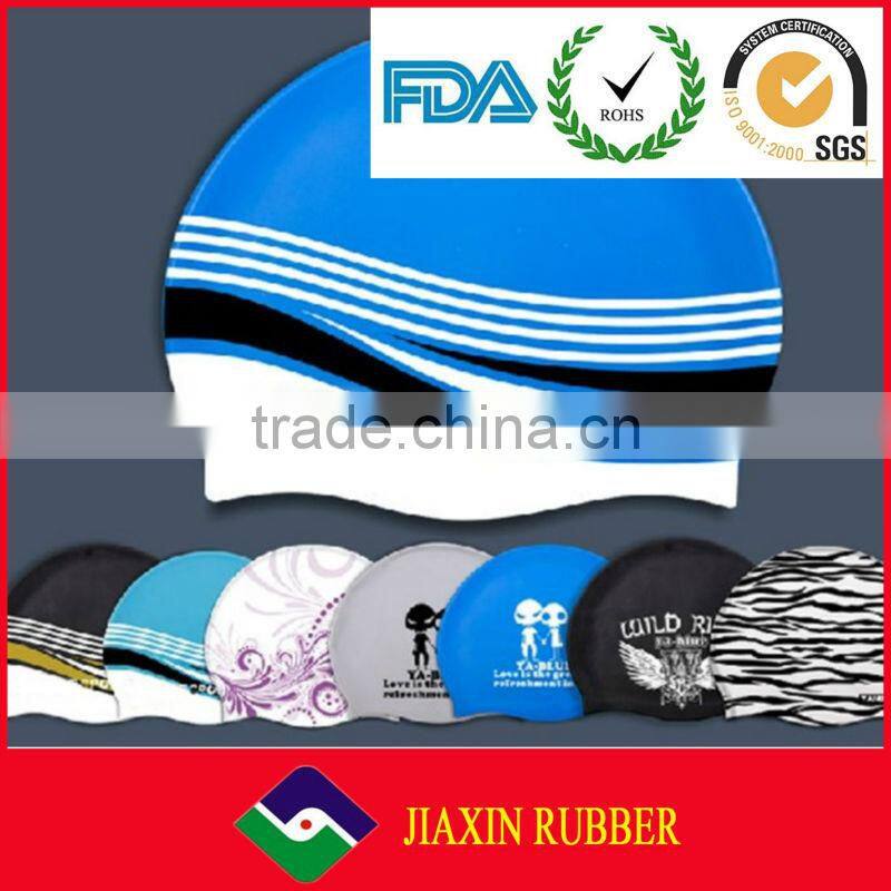 Silicone Material swimming cap Wholesaler China Custom Simple Mesh Swim Cap With Mesh Plain Simple Snapback Cap