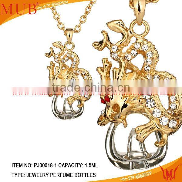 Dragon Shape Jewelry Pendant Glass Perfume bottle jewelry