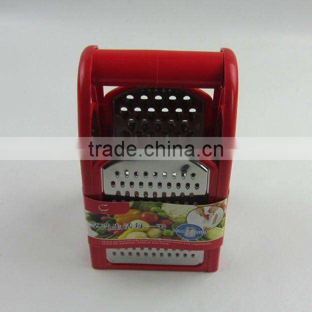 Multifuction Stainless Steel Grater Kitchen Grater With Plastic Handle
