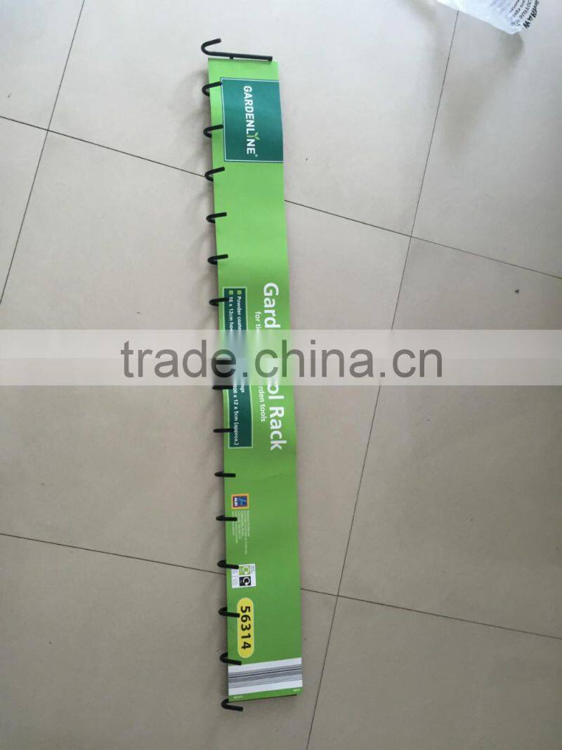 GARDEN TOOL RACK FOR TIDY STORAGE OF GARDEN TOOLS