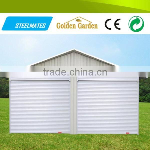 hot-dip Galvanized Easy assemble steel tube carports with steel framing