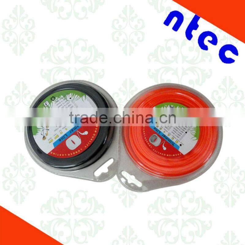4.0mm saw blade Commercial Grade Nylon Grass Trimmer Brush Cutter Line with blister package