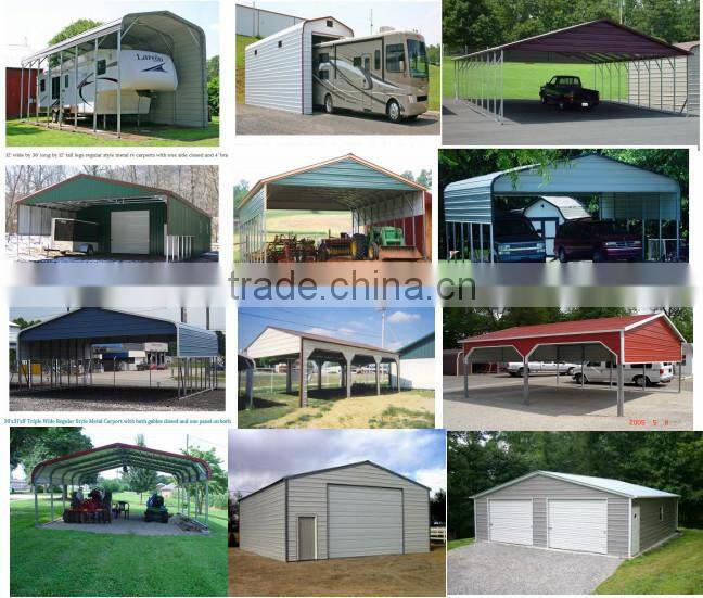 Hot sale prefabricated garage/rv canopy carport/modular garage