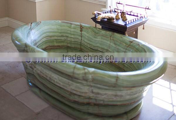 NATURAL COLOR UNIQUE DESIGN ONYX BATHTUBS COLLECTION