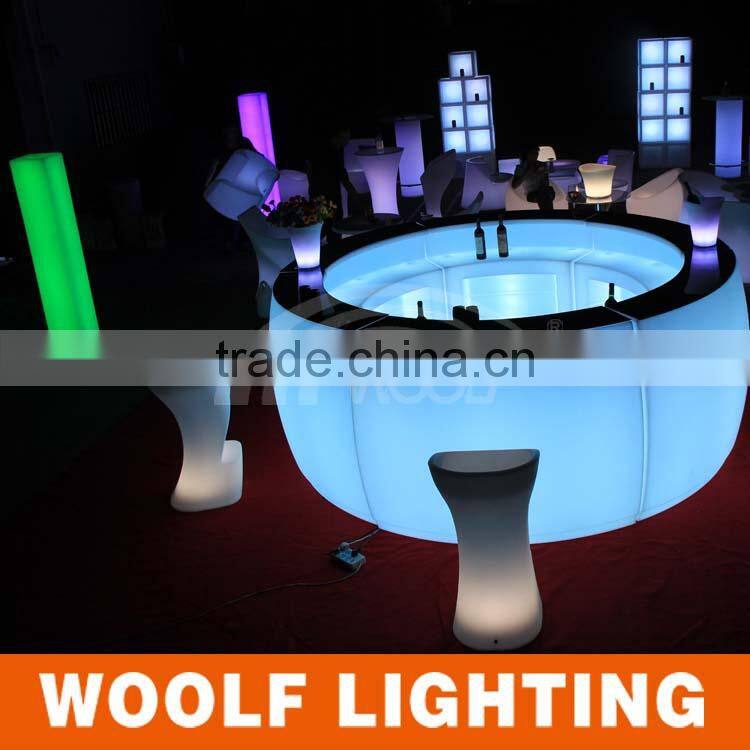 Indoor Attactive LED Plastic Lighting Pub Furniture