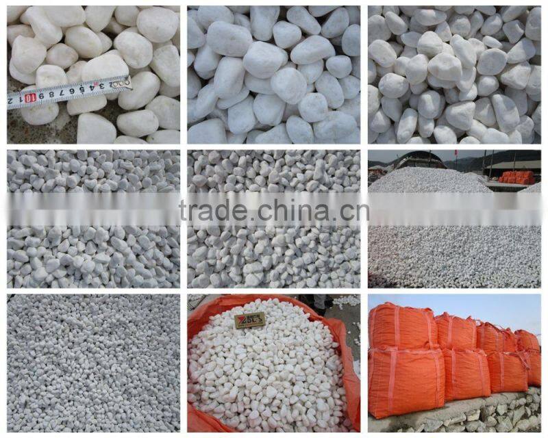 Natural River Stone White Round Pebble Stone 2-4cm