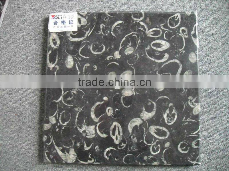 Chinese black and white granite angel flower New