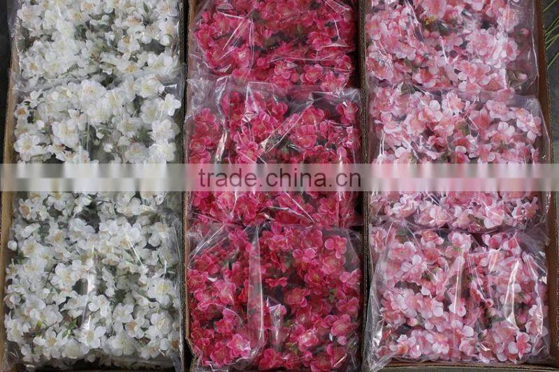Home & wedding decor silk flowers artificial cherry blossoms artificial garland