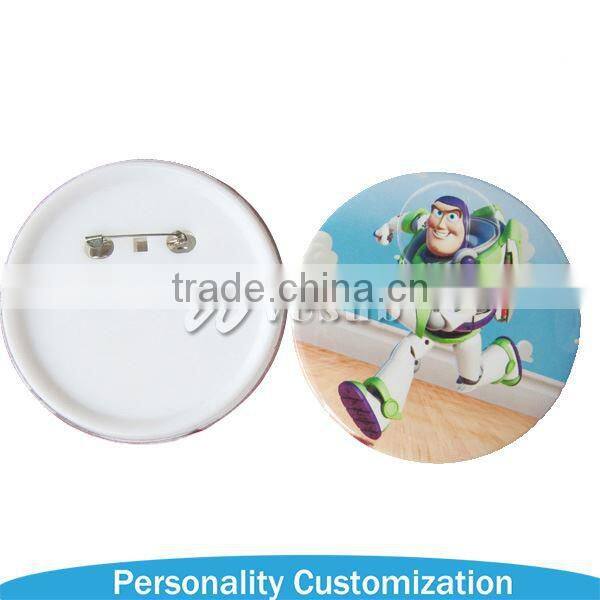 Newest id badge holder fashion button on badge pin on name badge