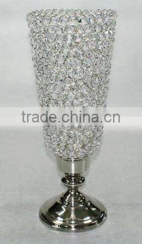 metal Flower vase brown