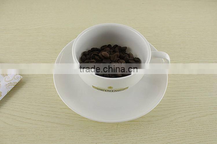 2017 trending products custom logo white porcelain coffee sets