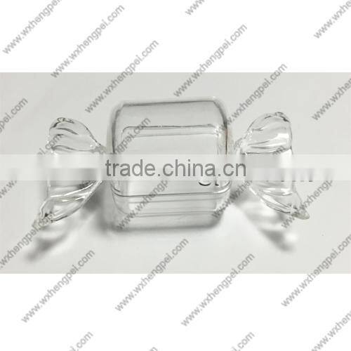 Cleverish portable cute transparent candy plastic storage jewelry wedding box kit