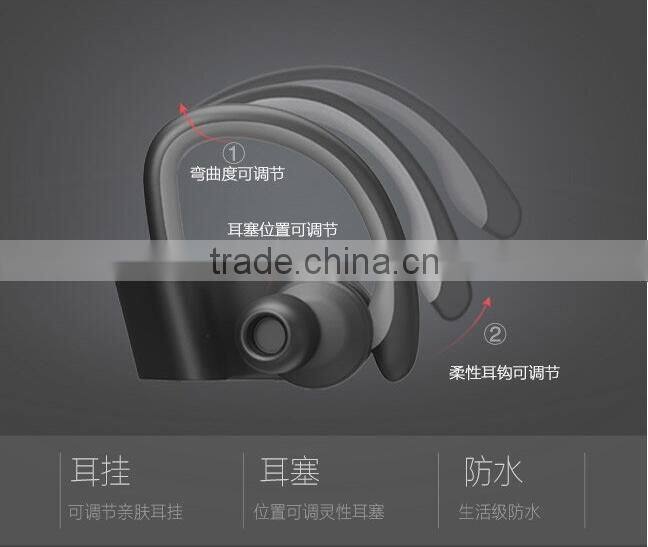 Newest Hook Style Hands Free Earphone High Quality Wireless HIFI Stereo Bluetooth Headset