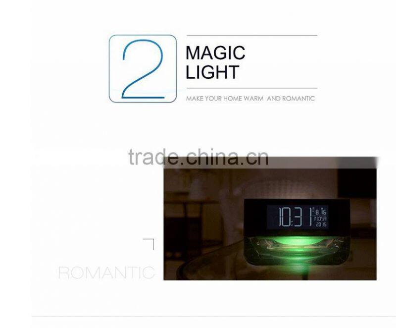 2016 New Arrival Crystal Wireless Multifuction Remote Control Bluetooth Speaker With FM Radio/Night Light/TF Card Supported