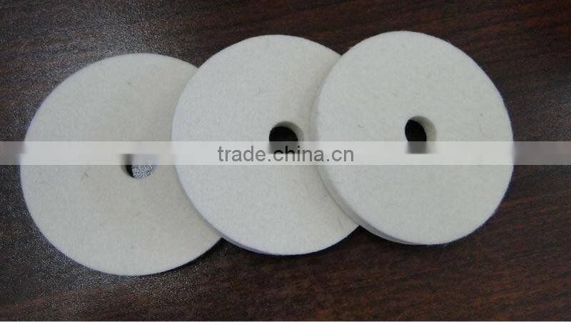wool felt buffs, polishing felt wheels, polishing felt, machine use felt