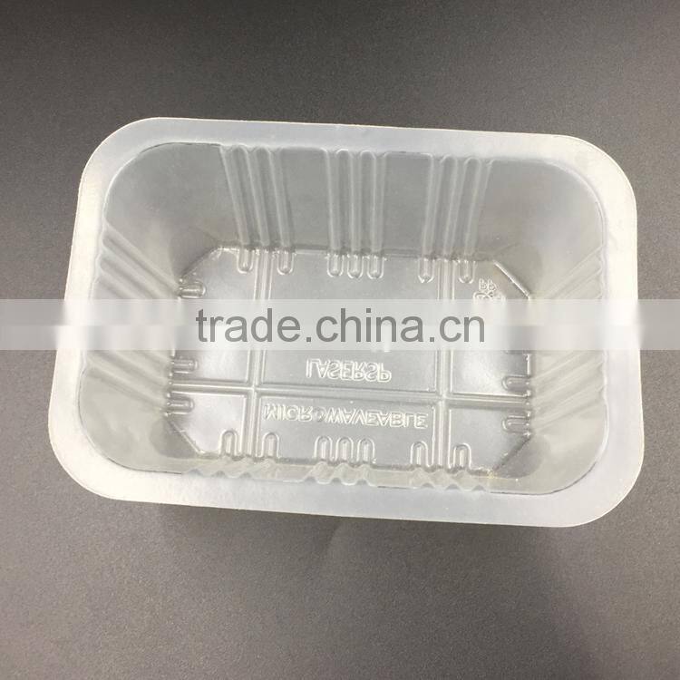 clear plastic food disposable microwavable pp container