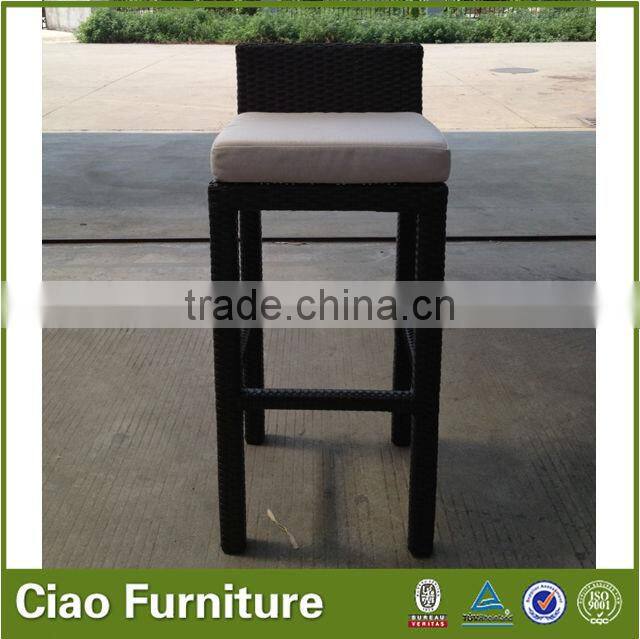 High top indoor bar chairs rattan furniture