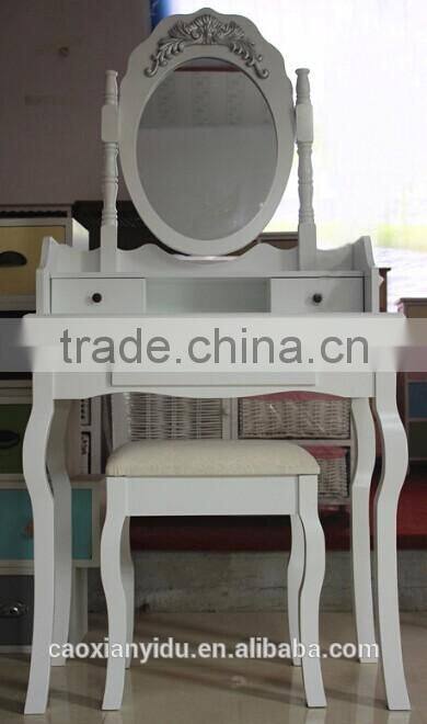 white dressing table with swing mirror bedroom furniture shabby vintage style