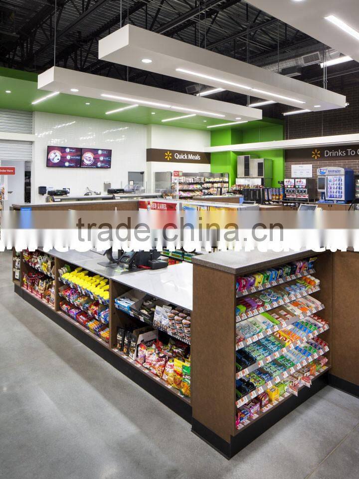 Good quality glasses shop Hi Macs solid surface made display furniture for optical store design
